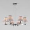 Подвесная люстра Eurosvet 60136/6 хром/серый Peony
