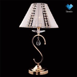 Настольная лампа 3419/1T золото/белый Strotskis