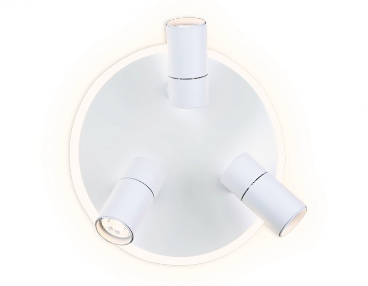 Светодиодный светильник Ambrella light Wall FW261 FW261/3 SWH белый песок LED 4200K 16W+3W*3 D280*120