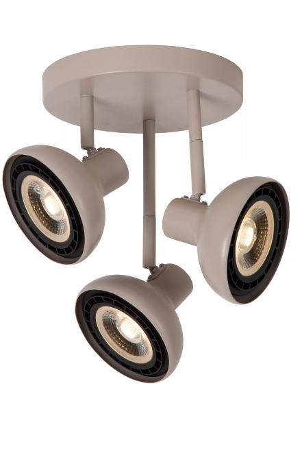Светильник спот Lucide SENSAS - Ceiling spotlight - Ø 25,8 cm - 3xGU10 (ES111) - Cream 30997/13/38