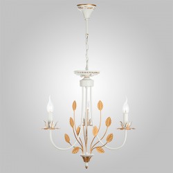 Подвесной светильник  Eurosvet Flora 60023/3 белый с золотом