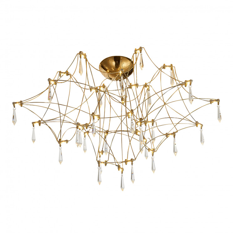 Светильник потолочный ST Luce Золотистый/Прозрачный LED 78*0,35W 3000K         SL6601.202.78