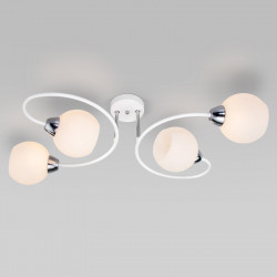 Люстра на штанге Eurosvet 30136/4 белый TULIA