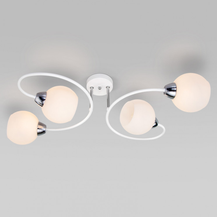 Люстра на штанге Eurosvet 30136/4 белый TULIA