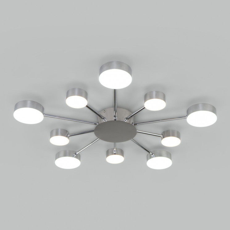 Накладная люстра Eurosvet 90242/10 хром Nitrino