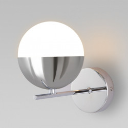 Настенный светильник со стеклянным плафоном Eurosvet 70129/1 хром Nuvola