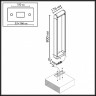 Ландшафтный светильник ODEON LIGHT 7118/12GLA коричневый/металл IP65 LED 12W 800Лм 3000K 220~240V 115° TWINSET Ширина 17,6 см Высота 80 см 