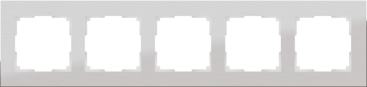 Рамка на 5 постов алюминий Werkel W0051706 (WL11-Frame-05 Aluminium)