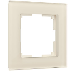 Рамка на 1 пост (молочный, стекло) W0011141 Werkel