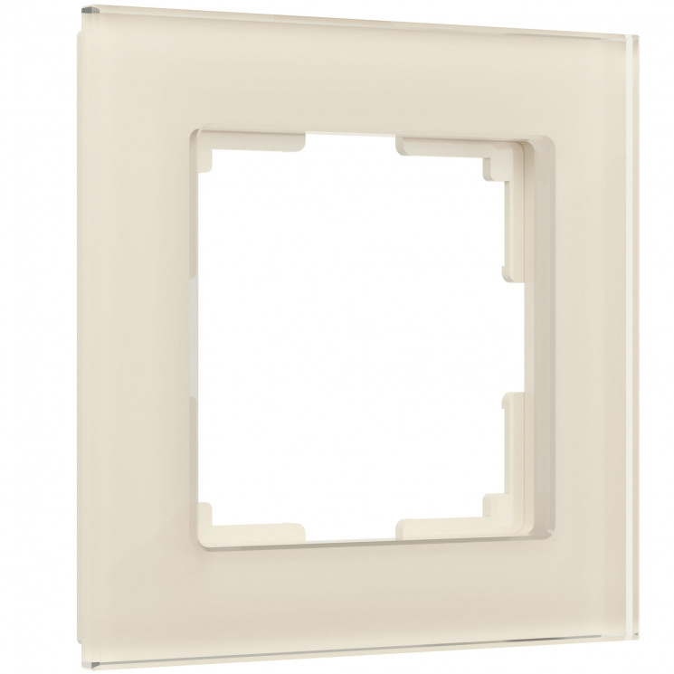 Рамка на 1 пост (молочный, стекло) W0011141 Werkel