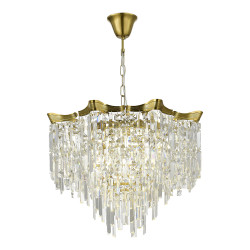 Светильник подвесной ST Luce Латунь/Прозрачный E14 10*60W          SL1659.303.10