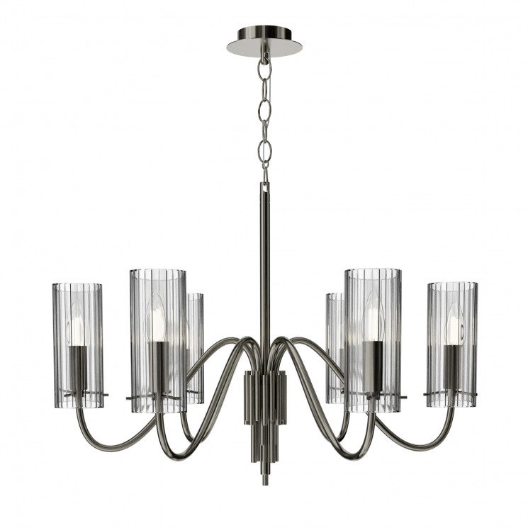 Светильник подвесной ST Luce никиль/прозрачный E14 6*40W          SL2005.103.06