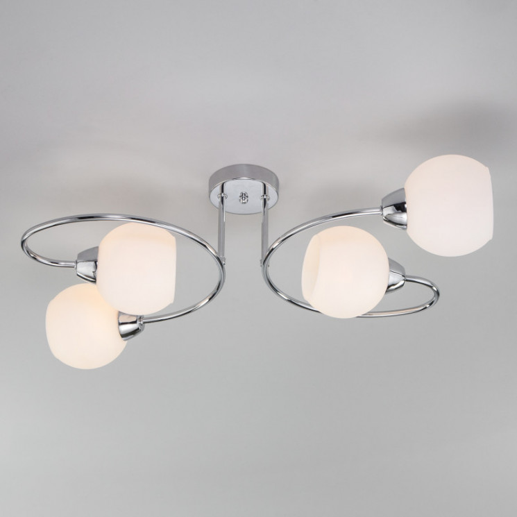 Люстра на штанге Eurosvet 30136/4 хром TULIA