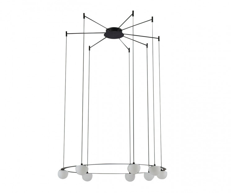 Подвес Kink Light 07810-80A,19 Грета черный d80 h150 Led 8*7W (3000K)