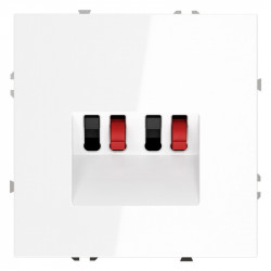 Розетка акустическая VOLTUM VLS060301 белый глянец