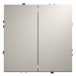 Выключатель двухклавишный VOLTUM VLS020103 кашемир