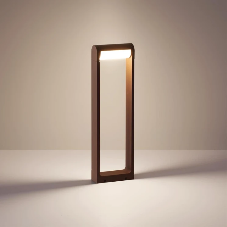 Ландшафтный светильник ODEON LIGHT 7118/12GL коричневый/металл IP65 LED 12W 800Лм 3000K 220~240V 115° TWINSET Ширина 17,6 см Высота 65 см 