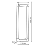 Ландшафтный светильник ODEON LIGHT 7118/12GL коричневый/металл IP65 LED 12W 800Лм 3000K 220~240V 115° TWINSET Ширина 17,6 см Высота 65 см 