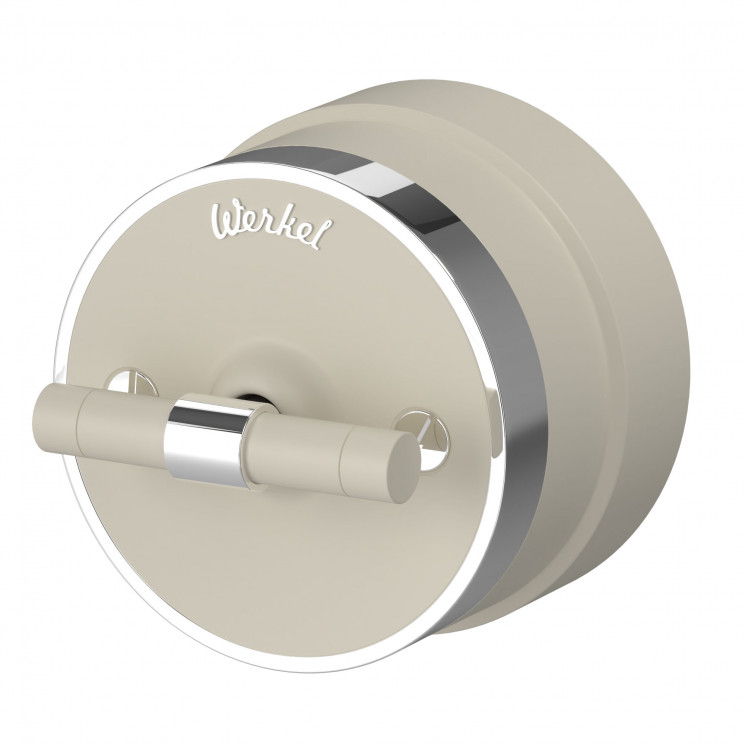 Выключатель на 4 положения двухклавишный (слоновая кость матовый/хром) W5822055 Werkel