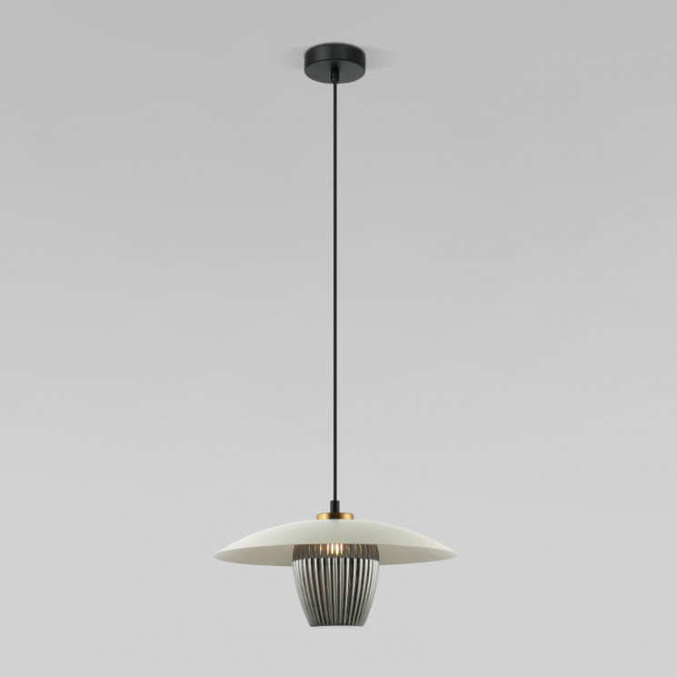 Подвесной светильник Eurosvet 50259/1 белый/дымчатый Kamari