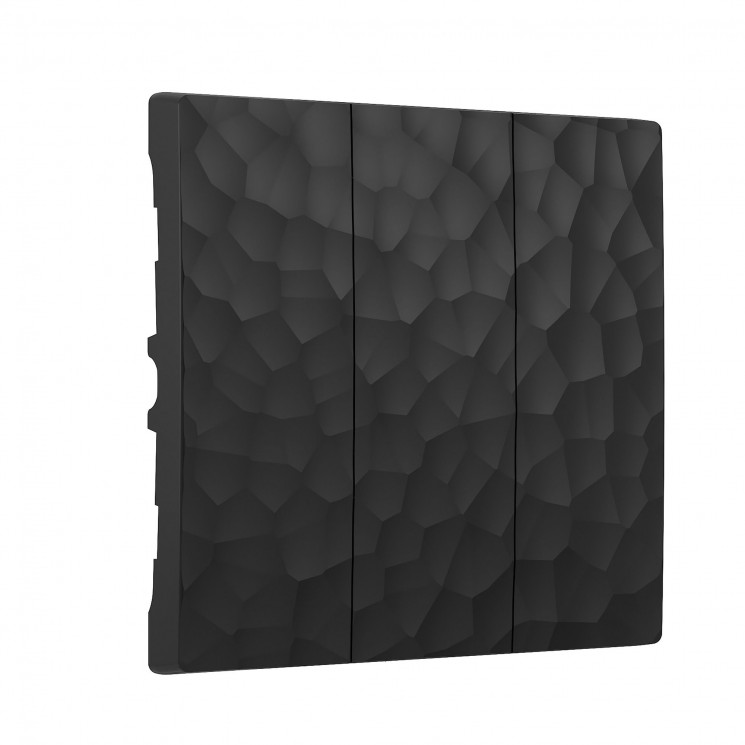 Набор клавиш для выключателя трехклавишного (черный) W1239008 Werkel