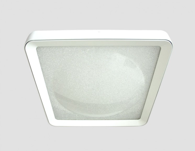 Управляемый светильник Ambrella light FS1216 WH/CH 72W+29W D500*500 ORBITAL CRYSTAL SAND