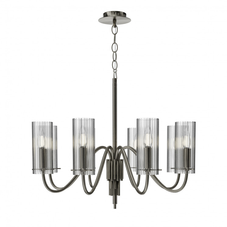 Светильник подвесной ST Luce никиль/прозрачный E14 8*40W          SL2005.103.08