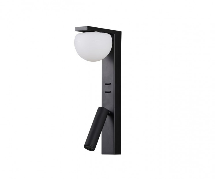 Светильник настенный Kink Light 07809W,19 Грета черный W9*12 h22 Led 7W+3W (3000K)