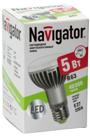 Лампа Navigator 94 258 NLL-R63-5-230-2.7K-E27