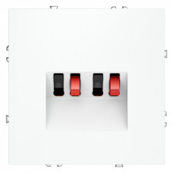 Розетка акустическая VOLTUM VLS060302 белый матовый