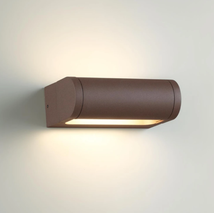 Фасадный светильник ODEON LIGHT 7118/12WL коричневый/металл IP65 LED 12W 800Лм 3000K 220~240V 115° TWINSET Ширина 17,6 см Высота 11 см 