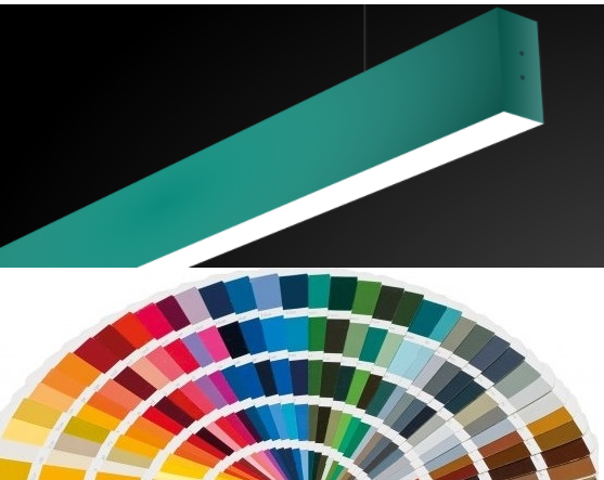 Профильный светодиодный светильник ССП подвесной двухсторонний Elektrostandard 35W 2500Lm 128см 3000К Цвет на выбор по Ral