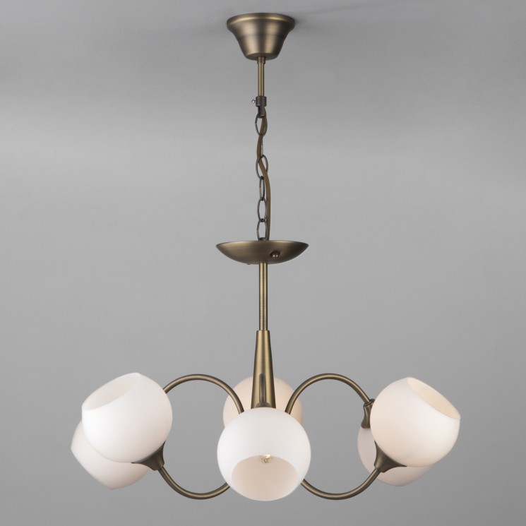 Подвесной светильник Eurosvet 60071/6 античная бронза Nola