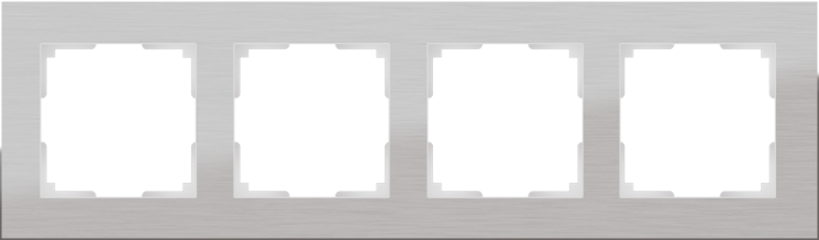 Рамка на 4 поста алюминий Werkel W0041706 (WL11-Frame-04 Aluminium)