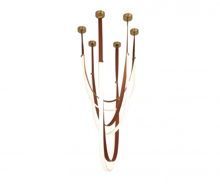 Подвес Kink Light Лирд коричневый L120+150+180 h180 Led 276W (4000K) 07689-120+150+180,04